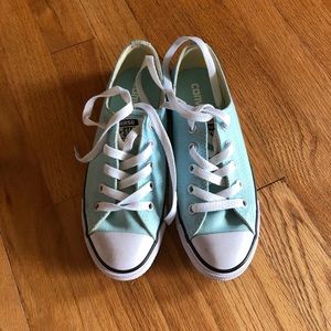Minty Blue Converse Size 5
